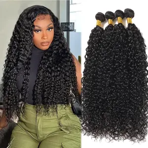 Raw Vietnamese Water Wave Bundles Human Hair Brazilian Virgin Water Wave Bundles For Black Women Water Curly Ocean Wave Bundles