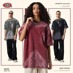 Custom DTG Print Acid Wash T Shirts Algodão de alta qualidade Transporte rápido Melhor escolha para roupas de verão na moda - Product Image 2