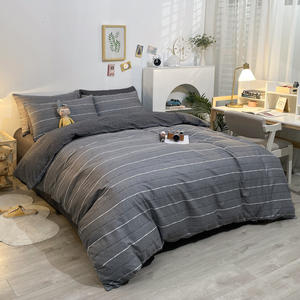 Parure de lit 4 pièces, ensemble de literie nouveau Style 300TC 2021 coton, housse de <span class=keywords><strong>couette</strong></span>, drap pour dortoir d'étudiant, 4 pièces, 100% - Product Image 4