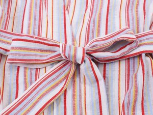 Conjunto de Camisa y Pantalones a Rayas Personalizado para Mujer, Traje Casual de Dos Piezas para Oficina, OEM por Fábrica de Ropa China, Conjuntos Vintage de 2 Piezas - Product Image 6