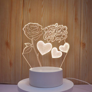 Lampada da Tavolo LED USB e Acrilica Personalizzata, Regalo per Bambini, Decorazione per Camera, Effetto 3D Illusione, Alimentazione a Spina - Product Image 5