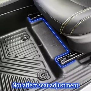 Tapis de sol de voiture KQD BRAND CAR, sur mesure, toutes saisons, en TPE, design 5D, tapis de sol profond pour Civic - Product Image 3