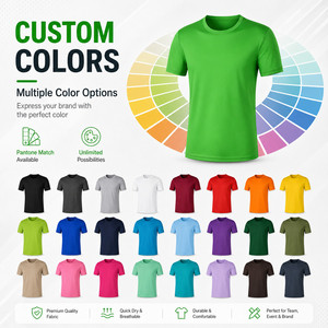 Camiseta Deportiva de Mezclilla con Logotipo Personalizado, 100% Poliéster, Secado Rápido, 180g, Rendimiento Deportivo, Gimnasio, Marca Privada, Uniforme Corporativo para Equipos - Product Image 3