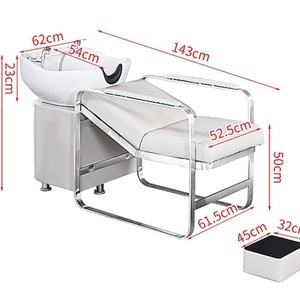 NEW 2026 <b>Back</b> Washing Unit Salon Furniture Beauty Hair Salon Shampoo <b>Bed</b> Leather OEM for HAIR SALON - Product Image 6