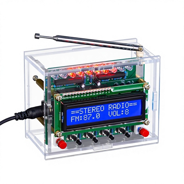 Level-Indication 51-MCU RDA5807 FM Digital Radio Welded DIY Kit TJ-56-634