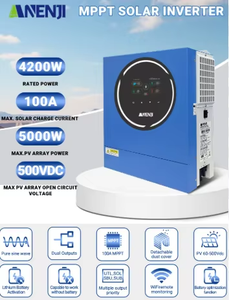 Anenji อินเวอร์เตอร์ไฮบริดแบบ ANJ-4.2KW-24V-WIFI 4.2KW 24V อินเวอร์เตอร์11KW 5KW หน้าจอสีสันสดใส - Product Image 4