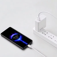 Chargeur rapide pour téléphone 80W avec câble de 1 m, kit logo personnalisé, chargeur mural multi-protocoles, charge rapide, CE FCC RoHS, vente en gros