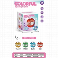 Balle anti-stress rotative et lisse pour réduire la pression – Jouet sensoriel élastique gyroscopique portable en plastique, emballé individuellement