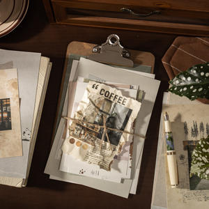 10 Hojas/paquete de Papel <span class=keywords><strong>para</strong></span> Manualidades de Gran Formato, Serie 'Sentiendo las Emociones de la Poesía', Tema Retro - Product Image 2