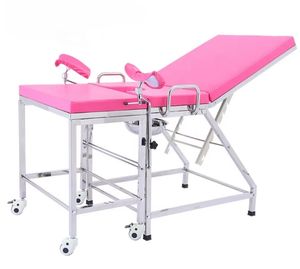 Epoxid beschichteter Edelstahl rahmen Frauen Geburtshilfe Arzt Untersuchung tisch Stuhl Bett Lieferung Bett - Product Image 4