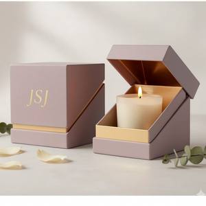 Caja <span class=keywords><strong>de</strong></span> Lujo Personalizada para Velas <span class=keywords><strong>con</strong></span> Separador Interno, Empaque <span class=keywords><strong>de</strong></span> Cartón para Set <span class=keywords><strong>de</strong></span> Regalo <span class=keywords><strong>de</strong></span> Velas Aromáticas, Colección Festiva - Product Image 3