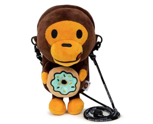 <span class=keywords><strong>Sac</strong></span> à bandoulière King Mcgreen Star Trendy Brand Monkey Mobile Bag, surface transparente, figurine de dessin animé, cosplay, singe tenant des bananes - Product Image 2