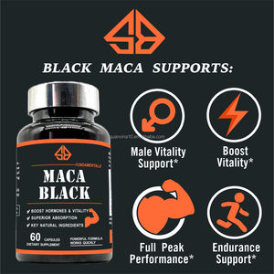 Extracto herbal de maca negra natural que mejora la energía masculina, la vitalidad, la resistencia y el poder explosivo en 60 cápsulas dietéticas. - Product Image 3