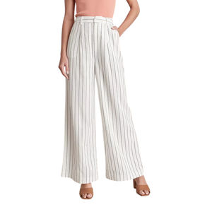 Pantalones de Lino Rosa Hermosos y Modernos para Mujer, Color Rosa - Product Image 2