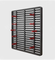 Lit plateforme en acier robuste sans tête de lit pour la maison, la chambre à coucher et l'hôtel