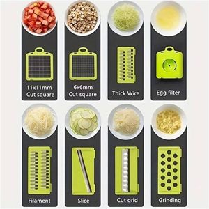 Wholesale Eco-Friendly Modern Design Multipurpose 15 In1 Dual Use Stainless Steel Professional Vegetable Cutlery Cutter Dicing - Product Image 4