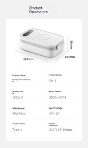 Cuisinières à riz portables à chauffage rapide à une touche, 1L 14000mAh, USB, pour l'extérieur, directement de l'usine - Product Image 6