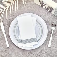 Vente en gros de couverts jetables personnalisés pour restaurant Serviettes absorbantes souples en bois Table Cuisine Salle de bain Fête Mariage