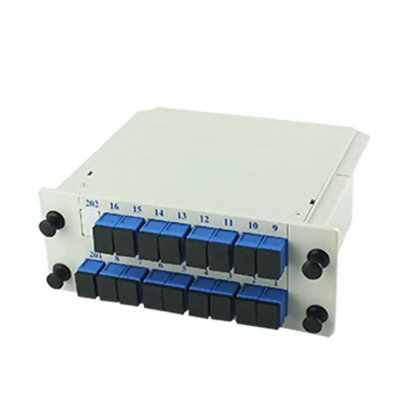 FTTH SC APC/UPC Fibre Optique LGX Cassette Splitter 1:16 Plc Splitter Fabricant en Chine