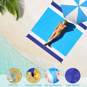 Toalla de Playa Plegable Portátil de Diseño Personalizado, Impermeable, para Exteriores - Product Image 3