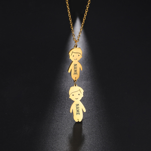 Collana Personalizzata con Nome <span class=keywords><strong>per</strong></span> Ragazzi, Ragazze, Coppie, Donna in Acciaio Inossidabile, Incisione <span class=keywords><strong>Nomi</strong></span> Bambini, Famiglia, Amici, Gioielli - Product Image 6