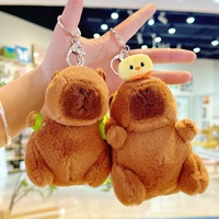Dieu de la richesse Capybara pendentif bouddha safran Kabi Bala peluche porte-clés fille coeur cartable suspendu cadeau en gros