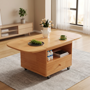 Farmhouse Wooden End <b>Table</b> with Drawer, Storage <b>Side</b> <b>Table</b>, <b>Sofa</b> <b>Side</b> Accent <b>Table</b> for Living Room Entryway Bedroom - Product Image 3