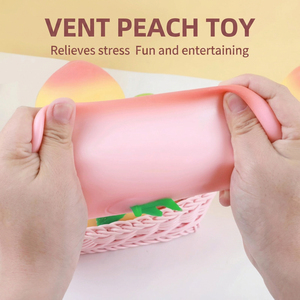 Realistic Peach Squeeze Ball Slow <b>Rebound</b> Fidget Toy Cute Stress Relief Vent Toy for Adults & Kids Wholesale - Product Image 3
