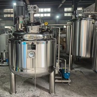 Homogénéisateur en acier inoxydable SUS304 100L, machine de mélange à moteur pour poudre d'alginate, épaississant alimentaire et chimique