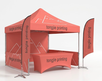 Tente de salon professionnelle pop-up 10x10 avec structure en aluminium, toile Oxford 600D imperméable, simple couche, intérieur/extérieur, toutes saisons