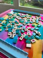 Mahjong américain 90e anniversaire, ensemble de mahjong de style américain transfrontalier, en acrylique, emballage en boîte, jeu de cartes