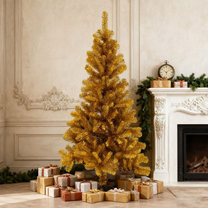 Sapin de Noël artificiel floqué pré-éclairé de qualité supérieure avec technologie <span class=keywords><strong>anti</strong></span>-chute de feuilles - Product Image 5