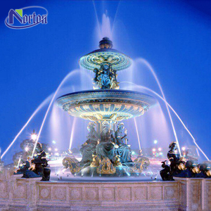 Fontana d'Acqua con Statua di <span class=keywords><strong>Angelo</strong></span> e Bambini in Bronzo, Design Personalizzato, Grande, Moderna, per Decorazione di Parchi all'Aperto, Feng Shui - Product Image 3