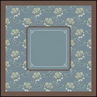 Tapis de Mahjong Américain Élégant Bleu et Blanc à Imprimé Chinoiserie, Style Pagode Chinoise Jardin Oriental, Housse de Table de Mahjong pour Réunions