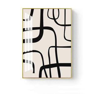 Hiện đại tối giản Bắc Âu Boho tường nghệ thuật trang trí nội thất vải sơn màu đen trắng dòng hình ảnh Nhà tường cuadros trang trí bức tranh - Product Image 6