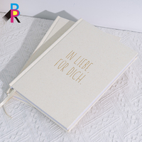 Organisateur de couverture en lin personnalisable, journal, planificateur, livre, tailles A3, A5, B5, reliure à points, couture, cadeau scolaire, tissu, matériau PP