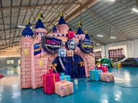 Arche d'entrée gonflable en PVC pour événements extérieurs, thème cirque, pour décoration de fête de cirque et festivals en plein air