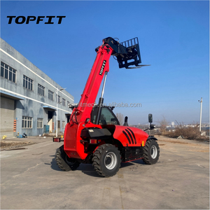 Mini Wheeled Loader with Telescopic Arm Yunnei 58KW Engine Telehandler Two Section Arms Cab Heater <b>Cooler</b> <b>AC</b> for Sale - Product Image 6