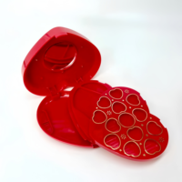 Boîte d'emballage de palette de fards à paupières vide de haute qualité et luxueuse, en plastique ABS recyclable, personnalisable avec votre marque (OEM), pour maquillage
