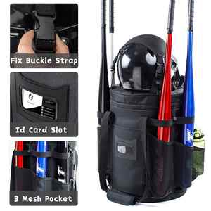 Bolsa de cubo de béisbol-Bolsa de entrenadores de béisbol-Bolsa de cubo de softbol expandible con asiento acolchado-Regalo de entrenador - Product Image 3