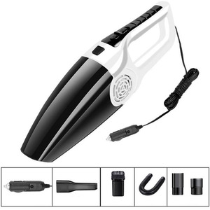 Aspirateur de voiture portatif ABS à piles avec chargeur allume-cigare, design compact pour souffleur de voiture - Product Image 3