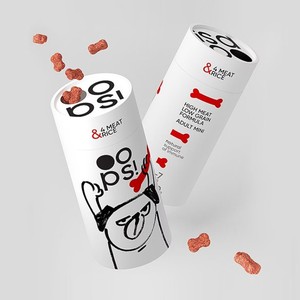 Produttore di imballaggi per alimenti per cani scatola di carta biodegradabile per Probiotic <span class=keywords><strong>Soft</strong></span> mastica scatola di immagazzinaggio del tubo di cartone per alimenti per animali domestici - Product Image 4