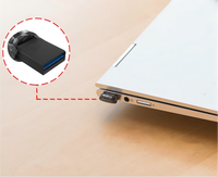 Flash Drive Mini USB 3.1 CZ430 32GB 64GB 128GB, Pen Drive Ultra Kompak, Memory Stick untuk Mobil, Laptop, PC, OEM, Logo Custom, Grosir