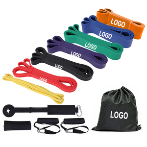 Bandes de Résistance en Latex Robustes pour Fitness et Musculation, avec Logo Personnalisé, pour Tractions et Entraînement en Salle de Sport - Product Image 1