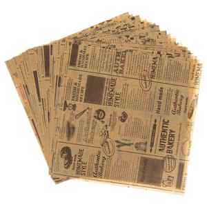 Hojas de <span class=keywords><strong>papel</strong></span> Deli a prueba de aceite impresas personalizadas <span class=keywords><strong>Papel</strong></span> <span class=keywords><strong>encerado</strong></span> Envoltura de alimentos <span class=keywords><strong>Papel</strong></span> desechable marrón de grado alimenticio a prueba de grasa - Product Image 4
