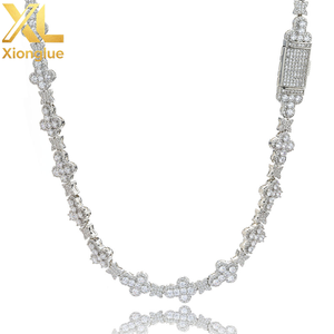 Élégant Bracelet Hip-Hop Unisexe en Zircon Étoile Croisée de 10 mm, Bijou de Luxe Polyvalent Style Cubain - Product Image 6