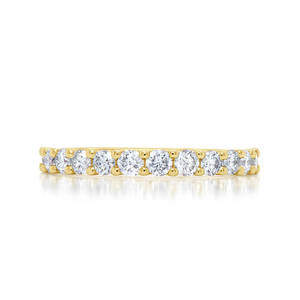 Bague en or blanc/jaune/rose 18 carats avec diamant de laboratoire - Product Image 3