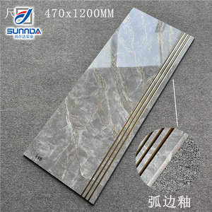 Nhà Máy Giá Thông Tư Màu Xám Và Hạt Gỗ Bước Gạch Chống Trượt Với Sứ Cầu Thang Gạch 1200/1350/1500Mm - Product Image 1