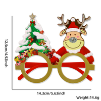Lunettes décoratives en forme de train de Noël, accessoire photo festif pour les réunions de famille, les fêtes de Noël et les célébrations du Nouvel An