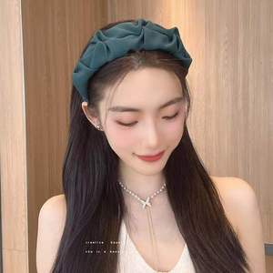 ที่คาด<span class=keywords><strong>ผม</strong></span>แบบมีระบาย ขอบกว้าง ทรงสูง หนา สำหรับล้าง<span class=keywords><strong>หน้า</strong></span> ที่คาด<span class=keywords><strong>ผม</strong></span>ดีไซน์หรูหรา สีพื้นเรียบง่าย สำหรับมัดผม - Product Image 5